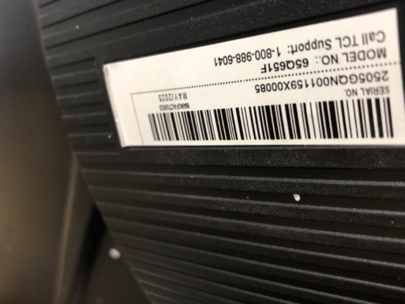 Photo 1 of *broken/for parts** TCL 65-Inch Class Q65 QLED 4K Smart TV with Fire TV (65Q651F, 2024 Model), Dolby Vision, HDR PRO+, Dolby Atmos, Alexa Built-in with Voice Remote, Apple AirPlay 2 Compatibility, Streaming Television