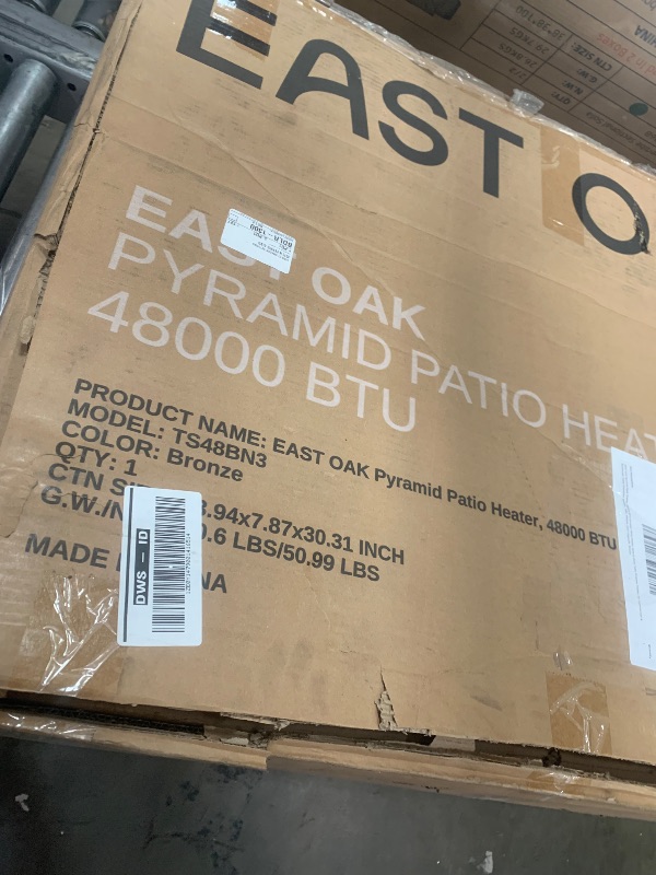 View 2 of ***MISSING PARTS***
EAST OAK 48,000 BTU Pyramid Patio Heater, Quartz Glass Tube Propane Outdoor Heater with Wheels, Triple Safety Protection, 2025 Upgrade for Home, Backyard & Commercial Spaces, Bronze