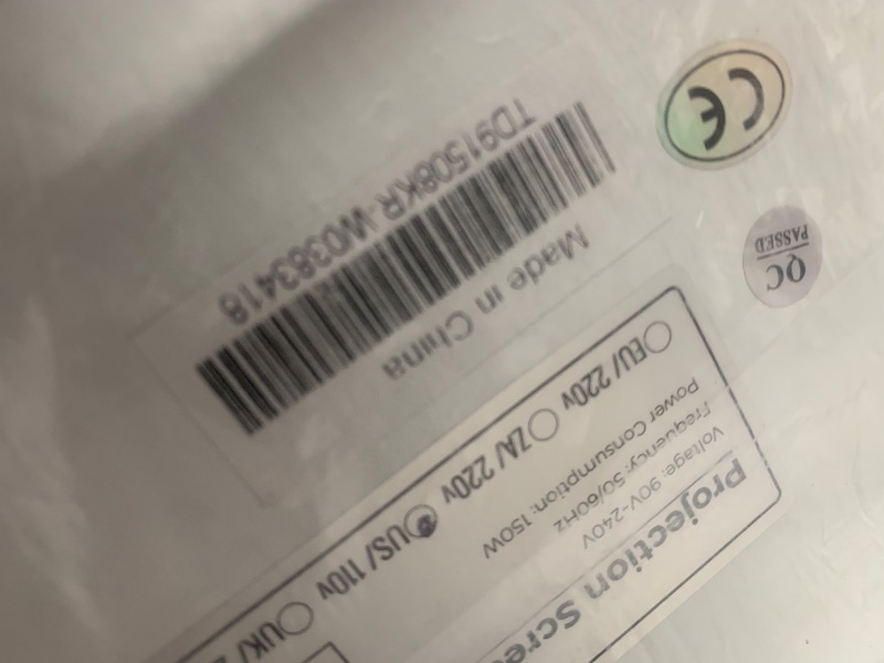 Photo 1 of ***PARTS ONLY***SCREENPRO 150 inch Tensioned Floor Rising Projector Screen, Motorized Pull Up ALR Projector Screen with Remote, 16:9 Electric Home Theater Screen for 4K Projector