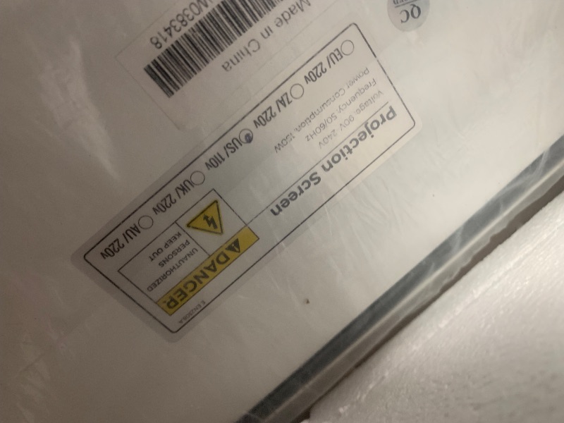 Photo 1 of ***PARTS ONLY***SCREENPRO 150 inch Tensioned Floor Rising Projector Screen, Motorized Pull Up ALR Projector Screen with Remote, 16:9 Electric Home Theater Screen for 4K Projector