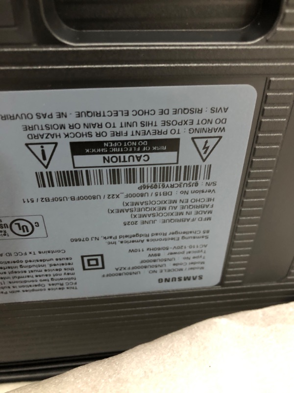 Photo 1 of (broken sold for parts) Samsung 50-Inch Class Crystal UHD U8000F 4K Smart TV (2025 Model) Endless Free Content, Crystal Processor 4K, MetalStream Design, Knox Security, Alexa Built-in