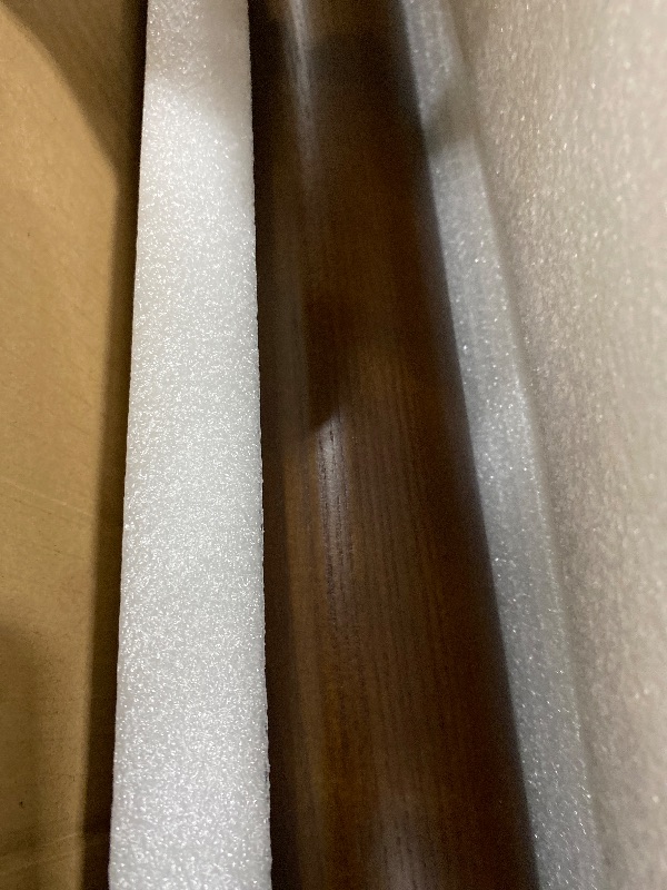 Photo 1 of **FOR PARTS ONLY**71" Wood Linear Pendant Light Wood Linear Dinning Room Light Island Lights LED Dimmable Linear Chandelier 40w for Dining Room Billiard and Pool Table Walnut Color