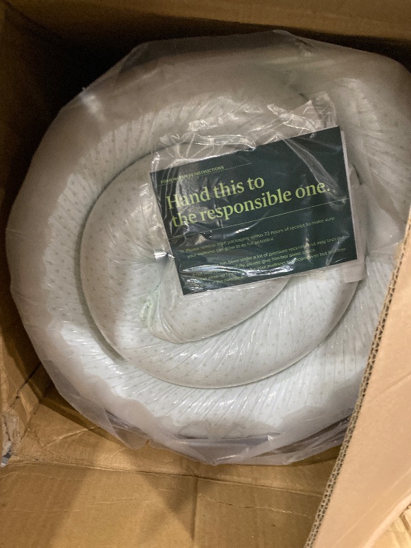 Photo 1 of ZINUS 12 Inch King Green Tea Memory Foam Mattress [New Version], Fiberglass free, Medium Firm Feel, Zoned Pressure Relief, Certified Safe Foams & Fabric, Mattress in A Box