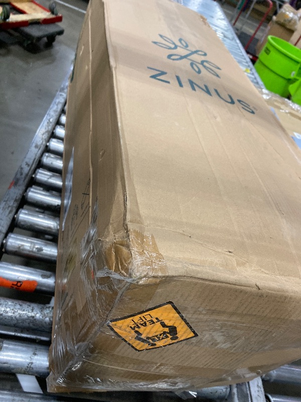 Photo 1 of ZINUS 12 Inch King Green Tea Memory Foam Mattress [New Version], Fiberglass free, Medium Firm Feel, Zoned Pressure Relief, Certified Safe Foams & Fabric, Mattress in A Box