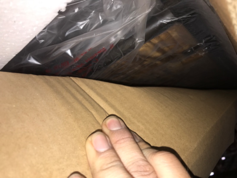 Photo 1 of ** Only box B Missing Box A *** KEIKI Queen Over Queen Size Metal Detachable Bunk Bed Frame with Ladders, MDF Headboard and Guardrail, Modern Bunk Beds with Solid Slats, No Box Spring Required, Easy Assembly, for Bedroom, Black