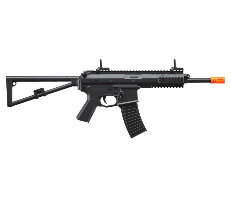 Photo 1 of 315 FPS- PDW Polymer Spring Powered Airsoft Rifle Foldable Stock with 1000 Rounds BBS - Black