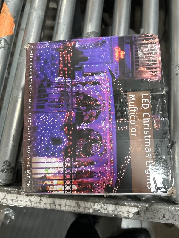 Photo 1 of 164FT 1620 LED Outdoor Christmas Lights - 360 Ice Drops, 12 Pro Modes with Timer Memory & Brightness, Waterproof Hanging Ice String Light for Holiday Wedding Garden Fence House Decor (Multicolor)