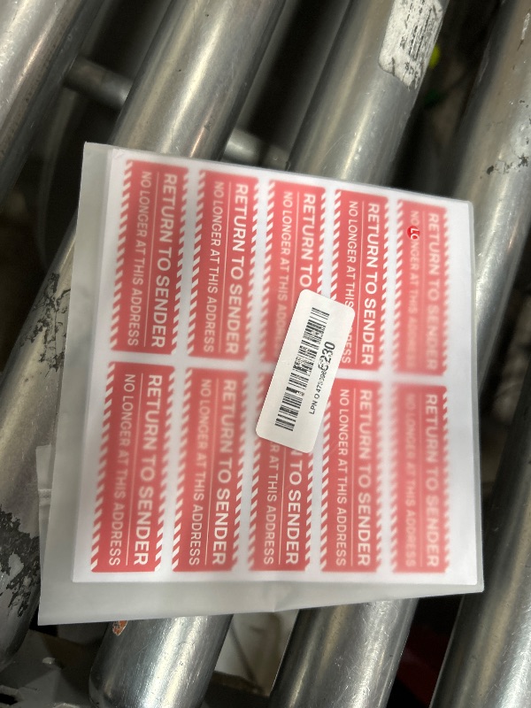 Photo 1 of 100PCS Return to Sender Not at This Address Stickers,Self Adhesive Labels Please Return to Sender Stickers for Small Buisness Envelope Mailbox Postal Service Cartons Shipping(3"x1",Red)