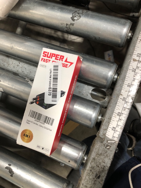 Photo 1 of [Apple MFi Certified] Retractable Car Charger USB C, Braveridge 120W USB C Car Charger 4 in 1 PD/QC Type C Fast Charge Cigarette Lighter Adapter for iPhone 17/17 Pro Max/16 Pro/15/Galaxy S25/S24/Pixel