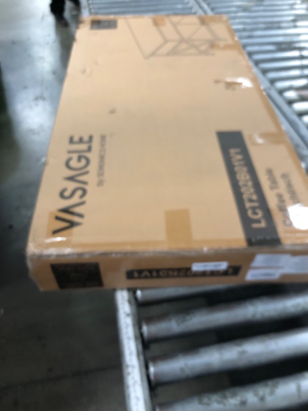 Photo 1 of VASAGLE Lift Top Coffee Table, Lift Coffee Table with Storage Shelf, Hidden Compartments and Lifting Top, for Living Room, Office, 19.7 x 39.4 x (19.3-24.4) Inches, Rustic Brown and Black ULCT202B01