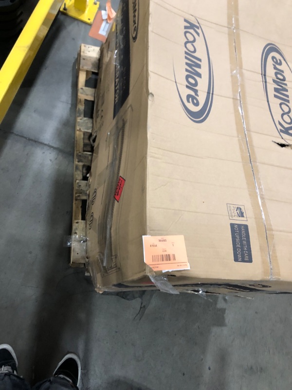 Photo 1 of (Xl, Out of Box|| uses) KoolMore 48 in. Refrigerated Bakery Display Case with Clear Glass Front, Sliding Rear Doors, LED Lighting, Adjustable Temperature, and Dual Shelving for Baked Goods in Black, 7 cu. ft. (CDC-7C-BK)