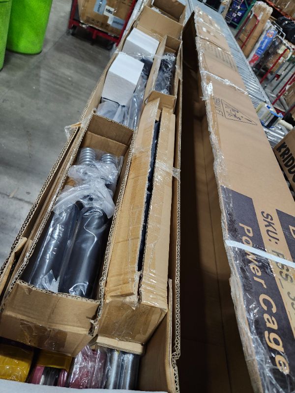 Photo 1 of *************INCOMPLETE ITEM, THIS IS ONLY BOX #1 OUT OF 2 BOXES****************
GarveeLife Power Cage, Multi-Functional Power Racks for Home Gym with Cable Crossover System, 1600 LBS Weight Capacity Fitness Squat Rack for Strength Workout with More Train