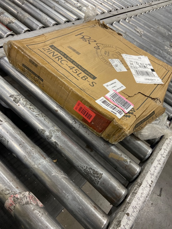 Photo 1 of **ONLY THE 45 LB WEUGHT**Fitvids 2 Inch Olympic Barbell Weight Plates Set, 255 LB(2.5-45 LB) Barbell Weight Set for Home Gym Strength Training, Double-grip Design