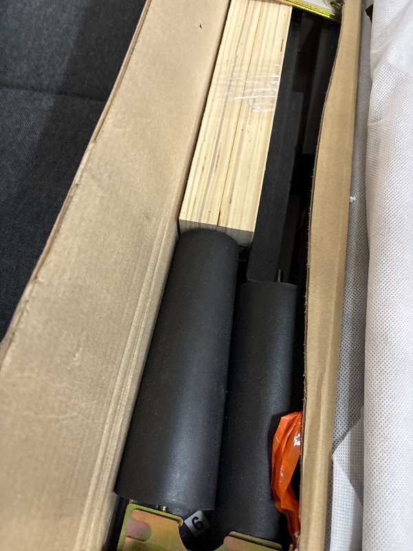 Photo 1 of ***PARTS ONLY***YITAHOME Queen Size Bed Frame, LED Bed Frame with Storage Bookcase Headboard, Upholstered Platform Bed with Charging Station, No Box Spring Needed, Easy Assembly, Grey