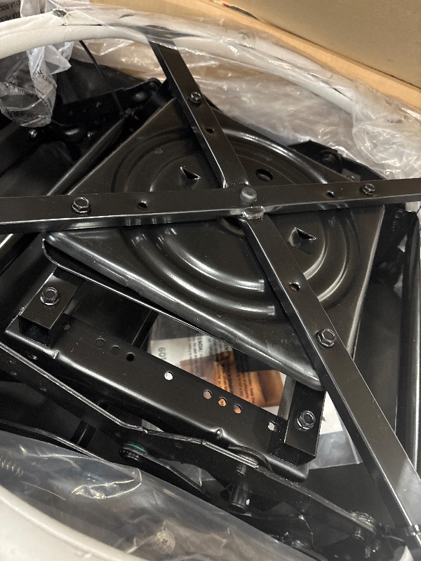 Photo 1 of ***PARTS ONLY**Swivel Rocking Recliner Glider Chair, Leather Reclining Rocker Chair with Footrest, Wide Seat Cushion and Metal Base for Living Room, Nursery, Office, Bedroom-Chocolate