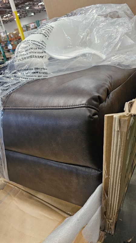 Photo 1 of ***PARTS ONLY**Swivel Rocking Recliner Glider Chair, Leather Reclining Rocker Chair with Footrest, Wide Seat Cushion and Metal Base for Living Room, Nursery, Office, Bedroom-Chocolate