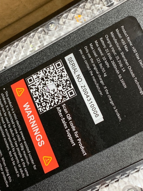 Photo 1 of ** PARTS ONLY, MISSING CHARGER & SOME HARDWARE** charger missing, it's used, the battery was removed. Hardware to secure the handle was also missingGyroor Electric Scooter for Kids, E-Throttle 150W Motor LED Display, H30Max-Blue
