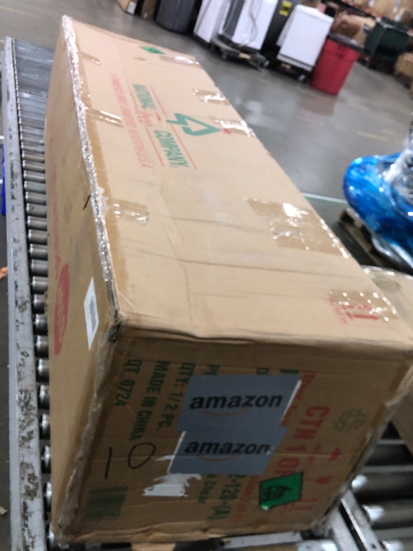 Photo 1 of **INCOMPLETE/SEE NOTES** National Tree Company Pre-Lit 'Feel Real' Artificial Giant Full Downswept Christmas Tree, Green, Douglas Fir, White Lights, Includes Stand, 12 feet