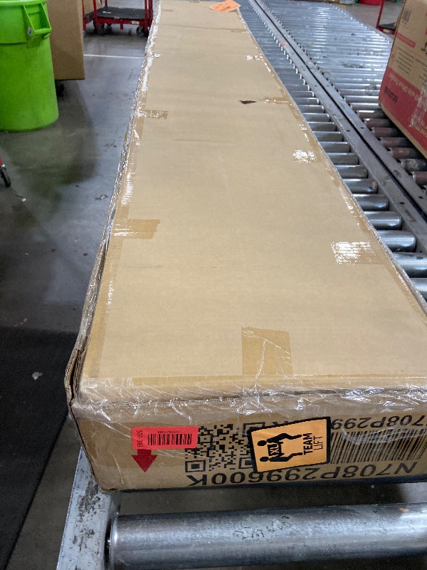 Photo 1 of **BOX 2 OF 2
Murphy Bed with Slats,Space-Saving Design Wall Bed Frame for Bedroom,No Box Spring Needed (White, Full)