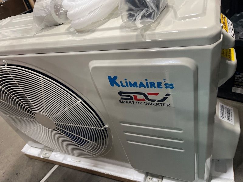 Photo 1 of ** missing evaporator box 2 ( inside unit ) *** 18,000 BTU 19 SEER2 Ductless Mini-Split Inverter A/C Heat Pump System with All-Inclusive 16' Installation Kit, Wall Bracket, Electrical Disconnect -Tight Whip (230V)