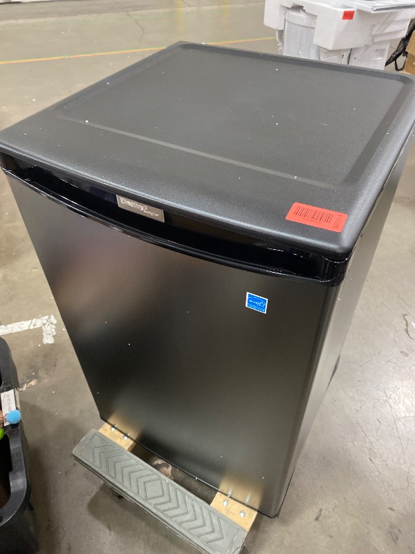Photo 1 of (see all images for damage) Danby DAR044A4BSLDD 4.4 cu. ft. Compact Fridge in Stainless Steel