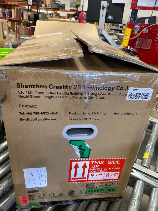 Photo 1 of (used)(unknown complete) Creality K2 SE Combo 3D Printer, Support Multicolor Printing with CFS, 500mm/s High-Speed, Smart Auto Leveling, Solid Metal Build Frame, Fully Assembled, Next-Gen Extruder, 220×215×245 mm Build Volume