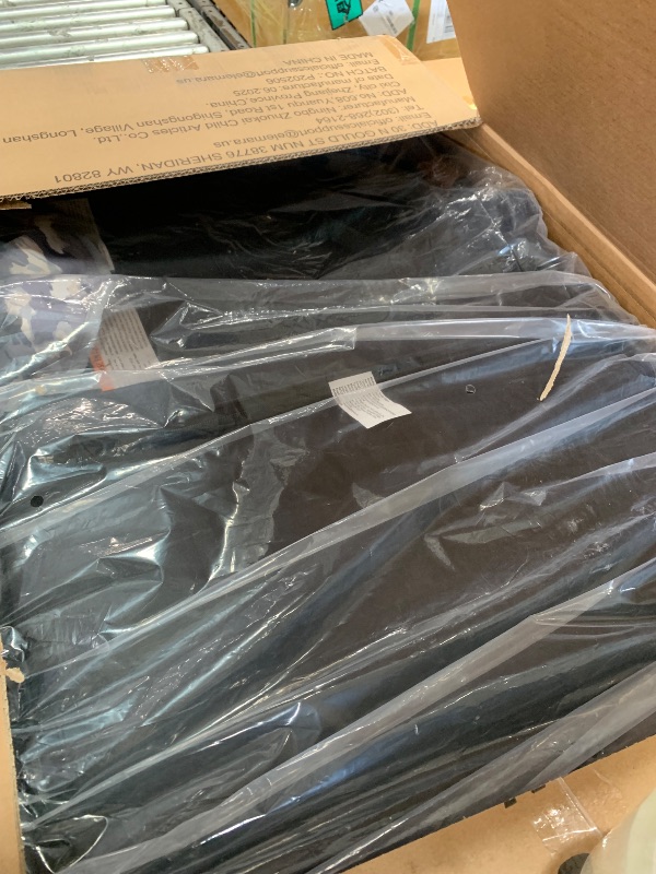 Photo 1 of *****************Missing a wheel****************
ELEMARA Wagon Stroller 4 Seater, Premium Stroller Wagon for 4 Kids, Foldable All-Terrain Wagon for Kids with Canopy, Adjustable Push/Pull Handles,Convertible High Seat&Organizer, Black+Purple