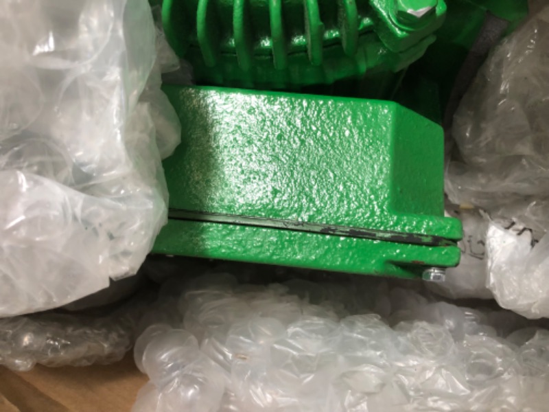 Photo 1 of **HAS MAJOR DAMAGE**5 HP Farm Duty Cast Iron Electric Motor, 230V Single Phase, 1725 RPM, 184T Frame, TEFC, 27A FLA, 1-1/8" x 2.75" Keyed Shaft, CW/CCW Reversible, Class F, S1 Continuous Duty
