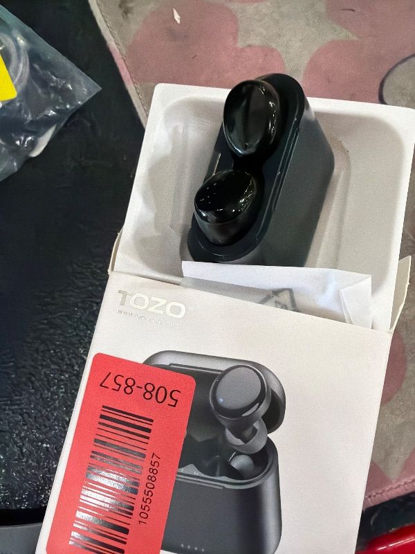 Photo 1 of **FACTORY SEALED**TOZO T6 Wireless Earbuds, Bluetooth Ear Buds, Stereo Sound in Ear Headphones, 50 Hours Playtime, AI Clear Call, Wireless Charging Case, APP Customizable EQs, IPX8 Waterproof Earphones