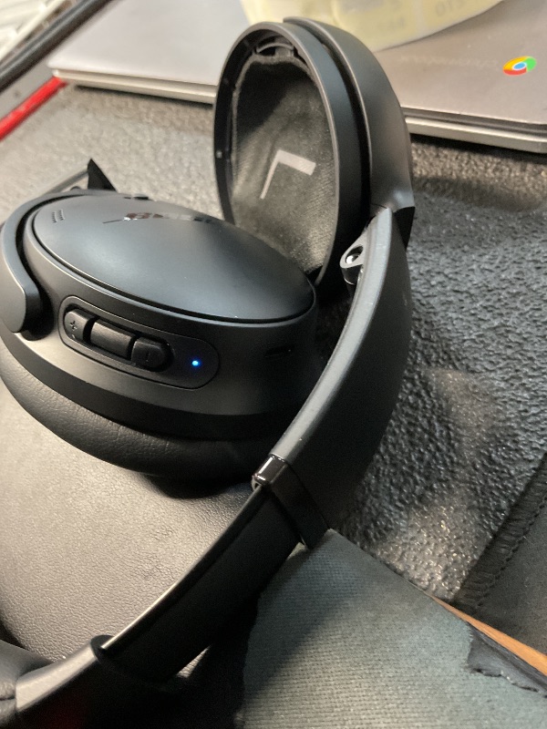 Photo 1 of ** CUSHION EARPIECE NEEDS STICKY PIECE REPLACED**
Bose QuietComfort Headphones - Wireless Bluetooth Headphones, Active Over Ear Noise Cancelling and Mic, USB-C Charging, Deep Bass, Up to 24 Hours of Playtime, Black
