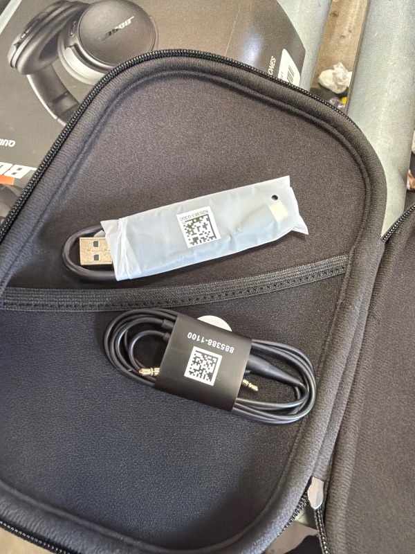 Photo 1 of ** CUSHION EARPIECE NEEDS STICKY PIECE REPLACED**
Bose QuietComfort Headphones - Wireless Bluetooth Headphones, Active Over Ear Noise Cancelling and Mic, USB-C Charging, Deep Bass, Up to 24 Hours of Playtime, Black