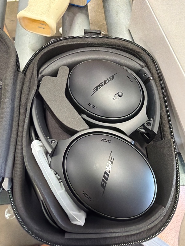 Photo 1 of ** CUSHION EARPIECE NEEDS STICKY PIECE REPLACED**
Bose QuietComfort Headphones - Wireless Bluetooth Headphones, Active Over Ear Noise Cancelling and Mic, USB-C Charging, Deep Bass, Up to 24 Hours of Playtime, Black