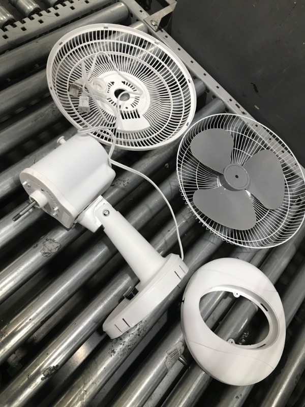 Photo 1 of  12” 3-Speed Oscillating Table Fan with Adjustable Tilt, Convenient Push Button Controls, Quiet Operation, White, SB-MTSH05