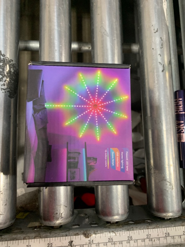 Photo 1 of ***(PARTS ONLY/ NON FUNCTIONAL)***Smart Firework Led Lights, LED Strip Light with Remote App & Timer, Color Changing Music Sound Activated Sync Strip Lights, RGB Color Changing Firework Light for Bedroom, Party, Christmas and Decor