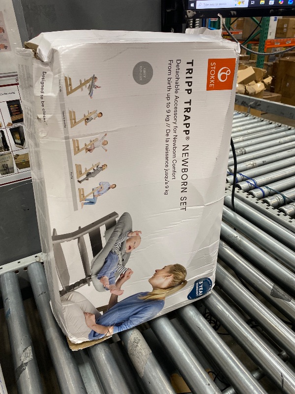 View 2 of ***(PARTS ONLY/MISSING PARTS/ NON FUNCTIONAL)***Stokke Tripp Trapp High Chair 2, Storm Grey - Includes Chair + Baby Set with Removable Harness for Children 6-36 Months - Adjustable, Ergonomic & Easy to Clean