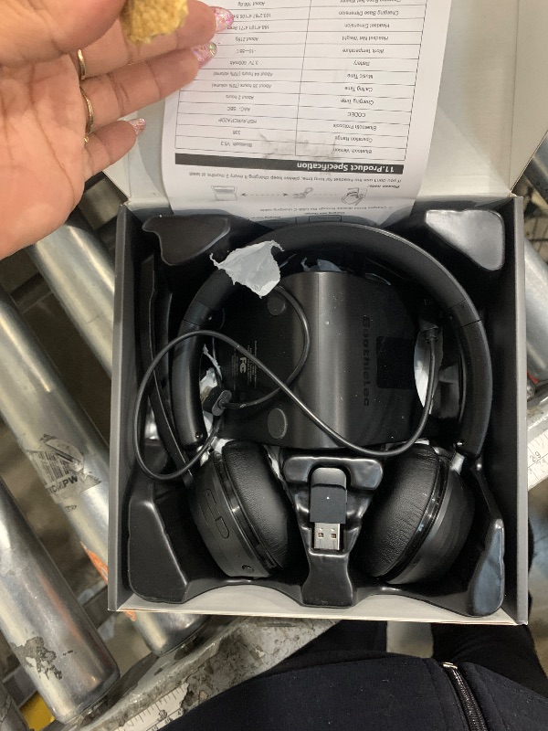 Photo 1 of (Upgraded Version) Wireless Headset, Bluetooth Headset with Noise Cancelling Microphone, Best Headphones with Mic Mute & USB Dongle for PC/Computer/Laptop/Cell Phones/Remote Work/Call Center