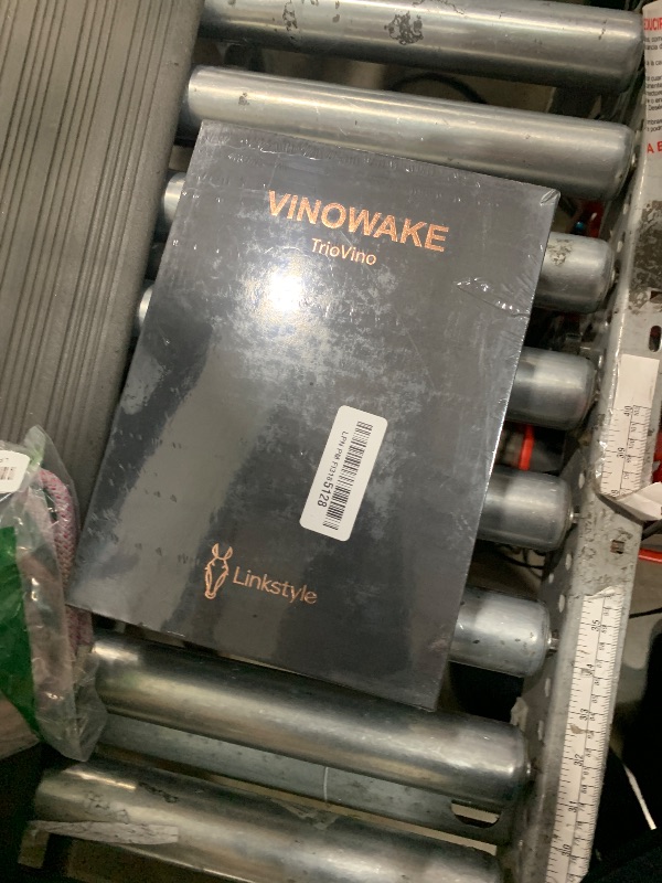Photo 1 of **FACTORY SEALED**VINOWAKE Triovino Electric Wine Aerator, Dispenser and Preserver By LINKSTYLE — 3-in-1 Instant Aeration For Improved Taste, Measured Pouring & Wine Preservation up to 20-days