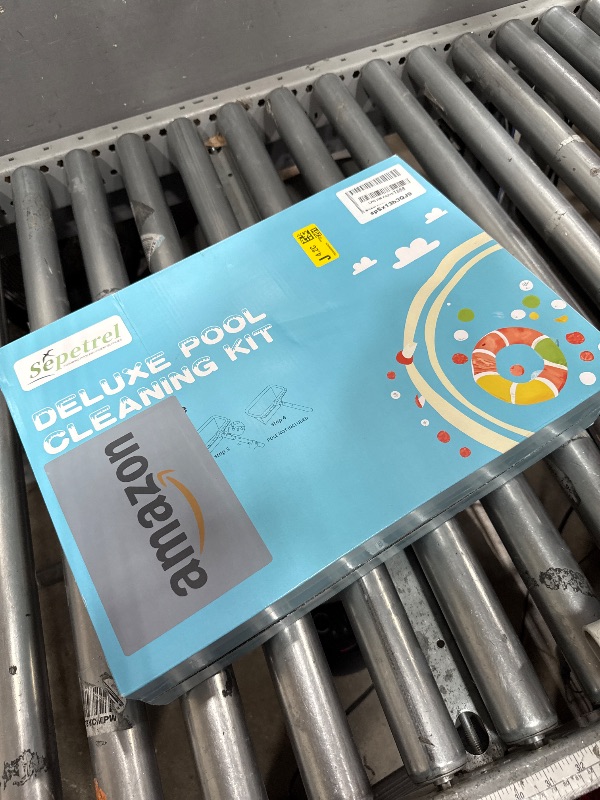 Photo 1 of Sepetrel Deluxe Swimming Pool Cleaning Kit Including 2 Brush Heads, 2 Pool Skimmer Nets(NO Pole)