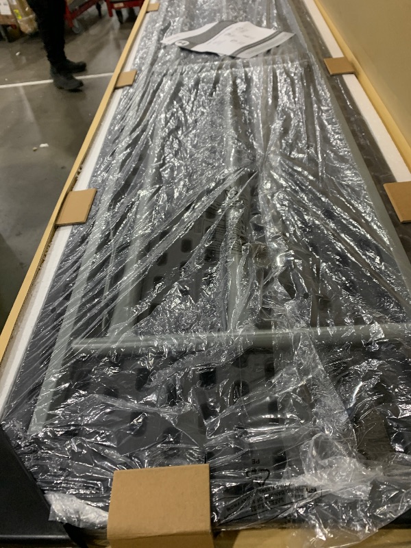 Photo 3 of Flash Furniture Kathryn 6' Rectangular Plastic Folding Table, Long Plastic Foldable Table for Indoor/Outdoor Events, Black