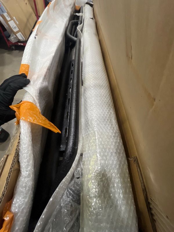 Photo 6 of YITAMOTOR Running Boards & Side Steps Compatible with 2019-2026 Chevy Silverado/GMC Sierra 1500 Crew Cab, 2020-2026 2500HD 3500 HD, Black Powder Coated Nerf Bar with Two-Stair