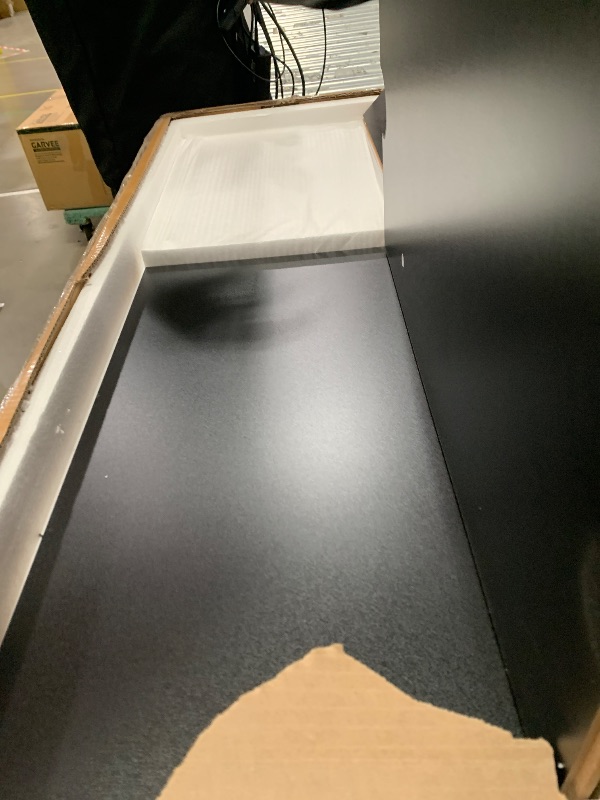 Photo 1 of *** PARTIAL SET ** Set 2/2*****GarveeHome Coffee Bar Cabinet with LED Lights 72 in Tall Buffet Cabinet with Storage Farmhouse Kitchen Sideboard Tall Coffee Hutch with Microwave Stand/Wine Rack/Glass Shelf Dining Room (Oak Black)