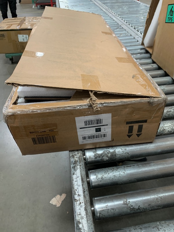 Photo 1 of *** PARTIAL SET ** Set 2/2*****GarveeHome Coffee Bar Cabinet with LED Lights 72 in Tall Buffet Cabinet with Storage Farmhouse Kitchen Sideboard Tall Coffee Hutch with Microwave Stand/Wine Rack/Glass Shelf Dining Room (Oak Black)