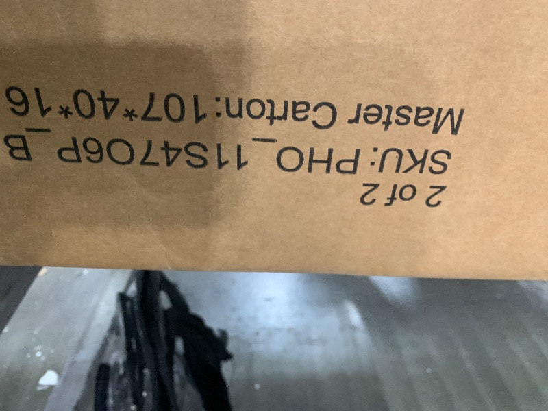 Photo 1 of *** PARTIAL SET ** Set 2/2*****GarveeHome Coffee Bar Cabinet with LED Lights 72 in Tall Buffet Cabinet with Storage Farmhouse Kitchen Sideboard Tall Coffee Hutch with Microwave Stand/Wine Rack/Glass Shelf Dining Room (Oak Black)