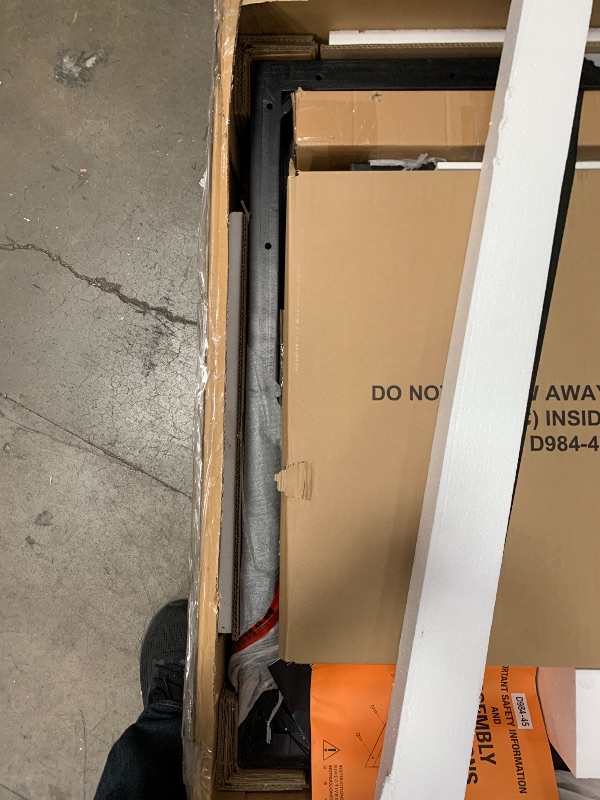 Photo 5 of Signature Design by Ashley Burkhaus Rectangle Dining Room Extension Table, Removable Center Leaf, Seats up to 8, Wood, 40" W x 90" D x 30.25" H, Dark Brown