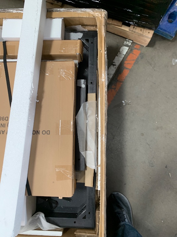 Photo 1 of Signature Design by Ashley Burkhaus Rectangle Dining Room Extension Table, Removable Center Leaf, Seats up to 8, Wood, 40" W x 90" D x 30.25" H, Dark Brown