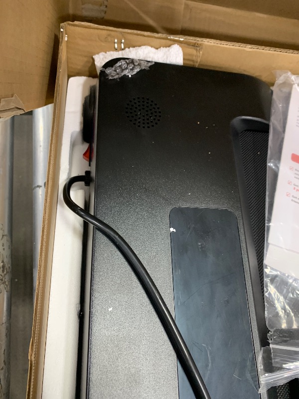 Photo 1 of ***PARTS ONLY***PACEROCKER Walking Pad Treadmill with 12% 9-Level Auto Incline, 450 lbs Capacity Bluetooth Speaker Under Desk Treadmills for Home Hiking, 5 MPH, Black