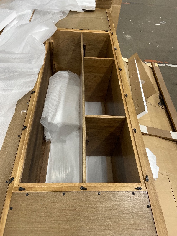 Photo 1 of *PICK UP WHIT TRUCK ONLY, BIG BOX*


Signature Design by Ashley Sharlance Casual TV Stand with Electric Fireplace, Speakers with Wireless Connectivity, Heats Large Rooms, Wood, 81" Wide, Light Brown