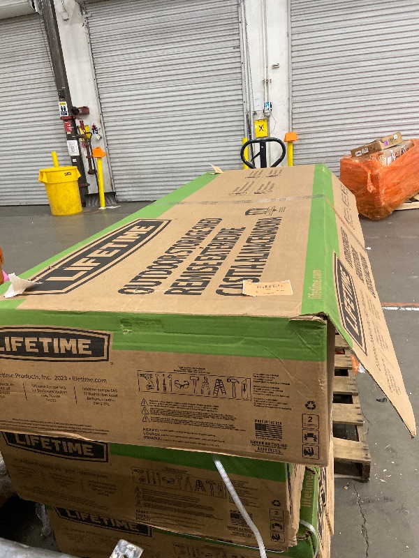 Photo 1 of **PICK UP WHIT TRUCK ONLY, 3 BIG BOXES, 1OF3, 2OF3, 3OF3**

Lifetime Dual Entry Outdoor Storage Shed, 15 x 8 Foot