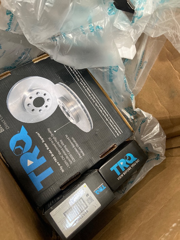 Photo 6 of TRQ Front and Rear Ceramic Brake Pad and Rotor Set Compatible with 2002-06 Toyota Camry LE Japan Built Models 1st VIN Digit J