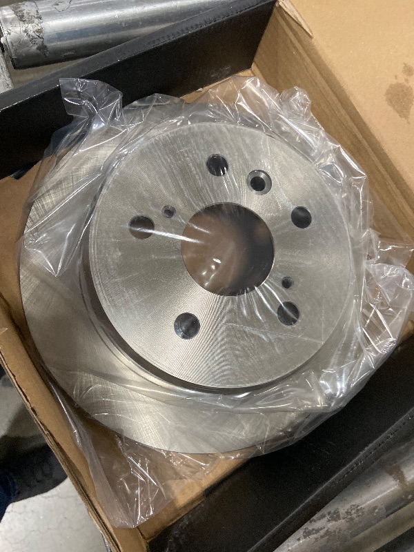 Photo 4 of TRQ Front and Rear Ceramic Brake Pad and Rotor Set Compatible with 2002-06 Toyota Camry LE Japan Built Models 1st VIN Digit J